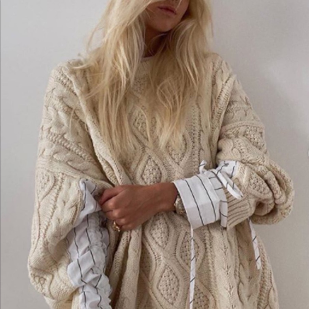Sadie shirt combo knot pullover